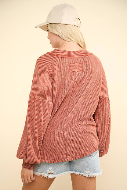 Otto V-Neck Knit Top