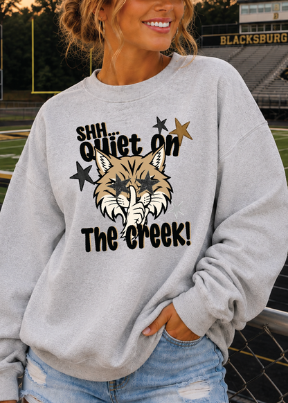 SHH.. Quiet on the Creek Mascot Tee/Sweatshirt