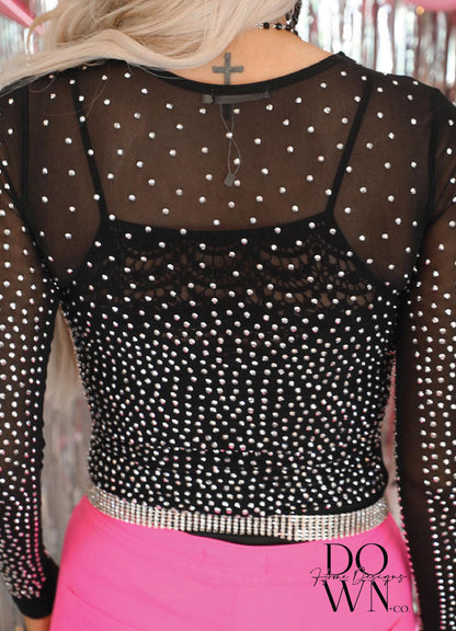 Never Gonna Be Jolene Rhinestone Bodysuit