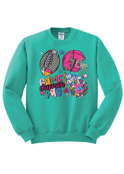 Colorful Checkered Chapman Game Day Sweatshirt