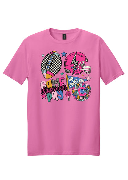 Colorful Checkered Chapman Game Day Tee