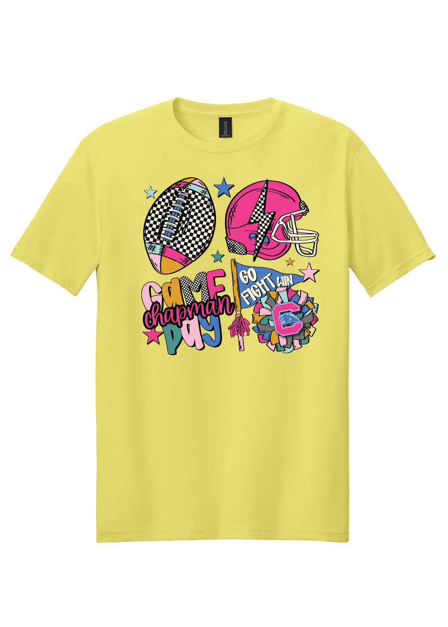 Colorful Checkered Chapman Game Day Tee
