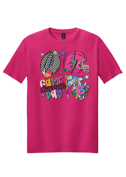 Colorful Checkered Chapman Game Day Tee