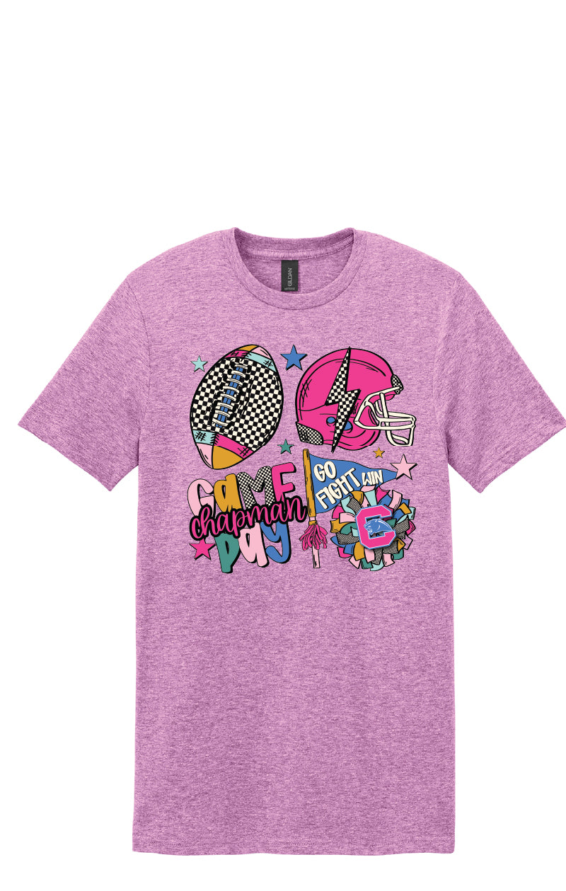 Colorful Checkered Chapman Game Day Tee