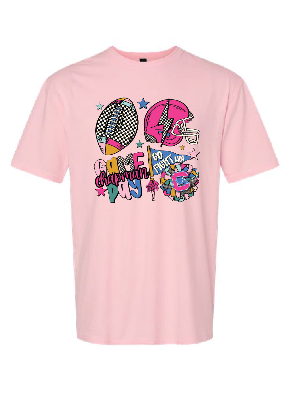 Colorful Checkered Chapman Game Day Tee