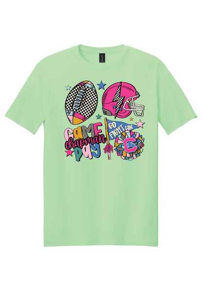 Colorful Checkered Chapman Game Day Tee