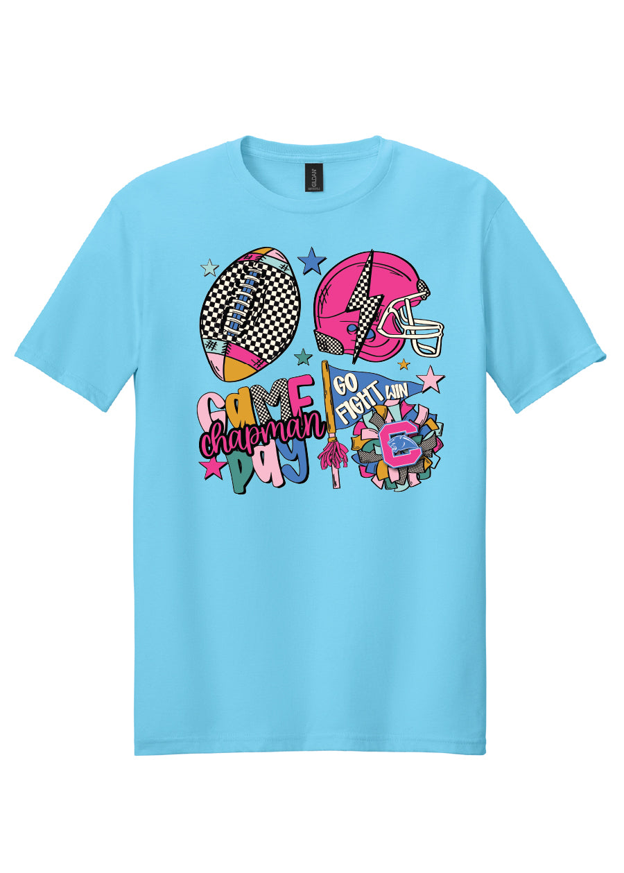 Colorful Checkered Chapman Game Day Tee