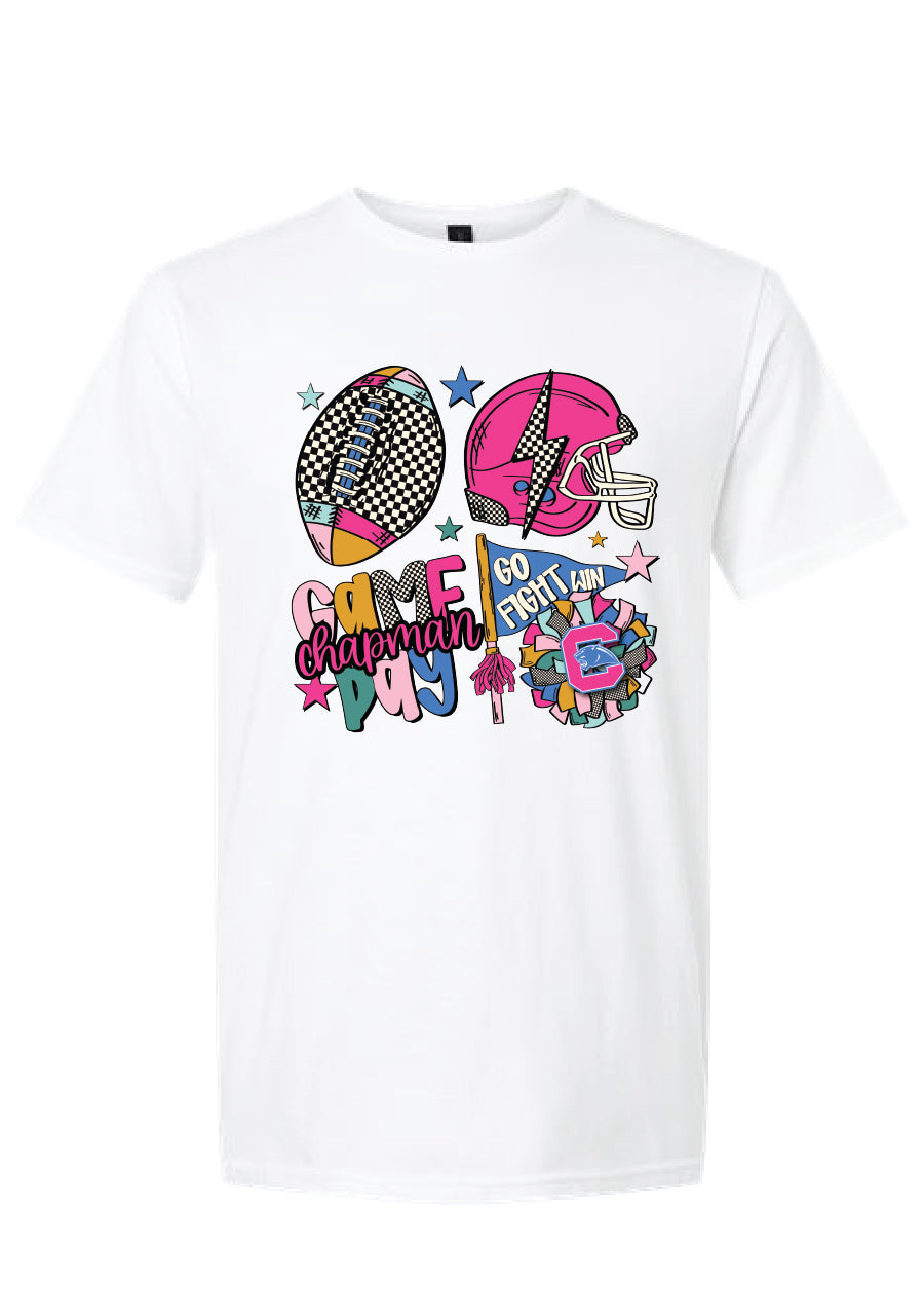 Colorful Checkered Chapman Game Day Tee