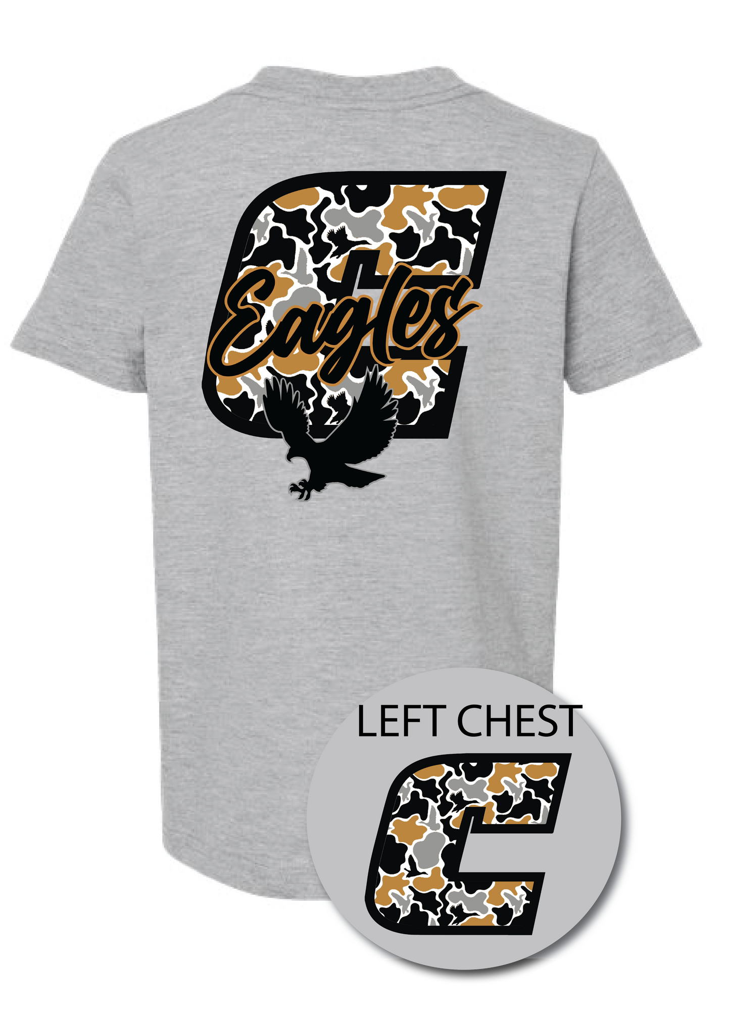 Chesnee C Black + Gold ADULT tee