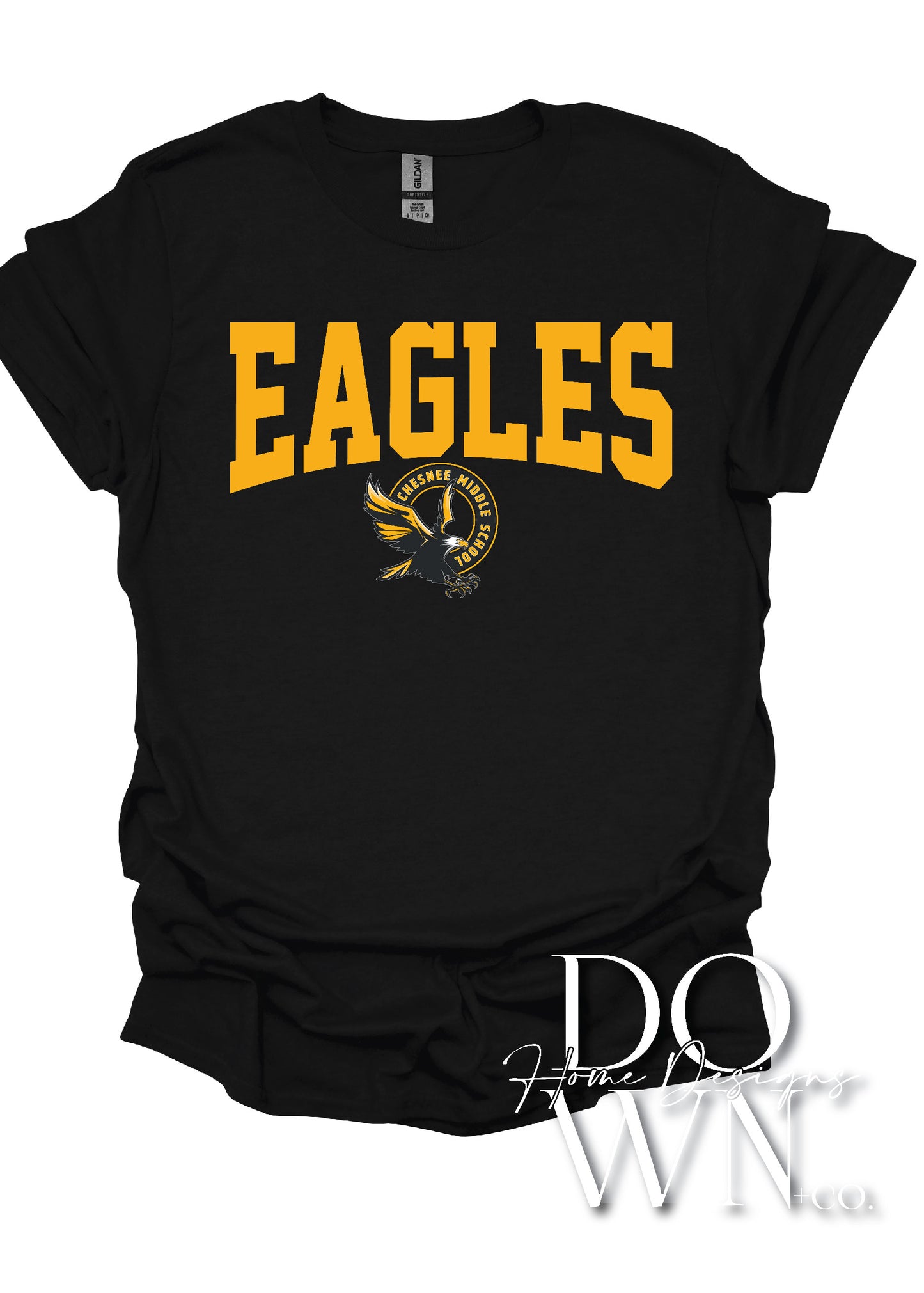 CMS Athletic Block Eagles Tee