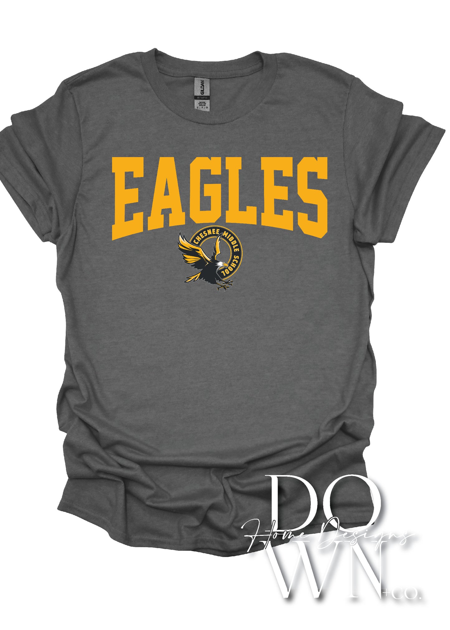 CMS Athletic Block Eagles Tee