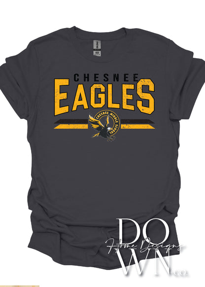 CMS Distressed Eagles Tee