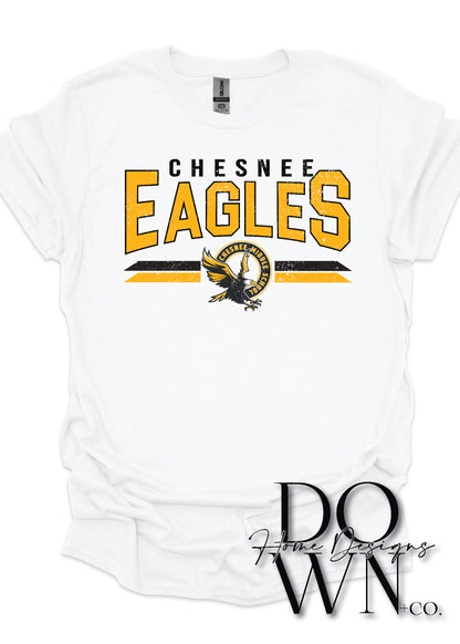 CMS Distressed Eagles Tee