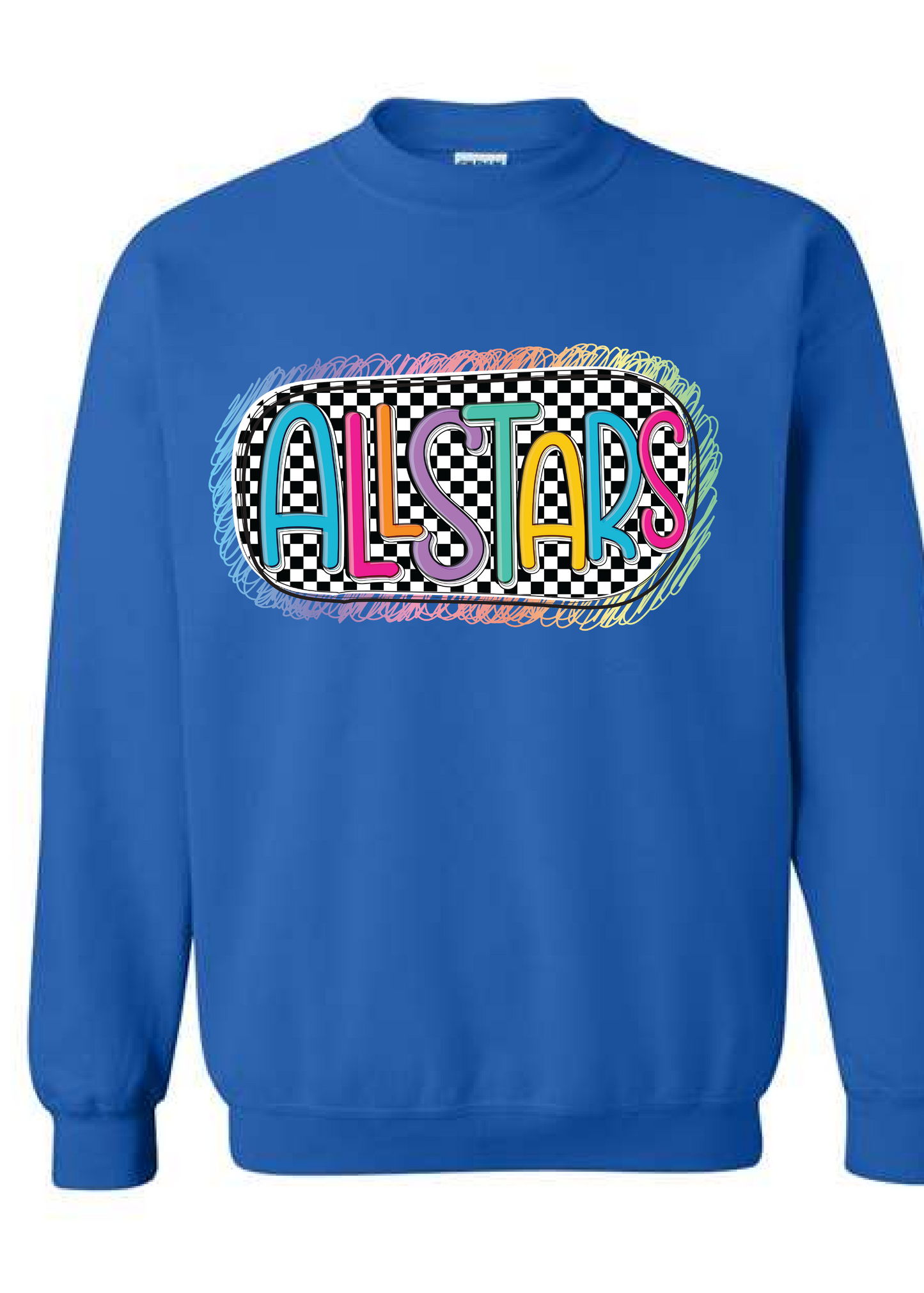 Doodle Checkered Allstars Sweatshirt