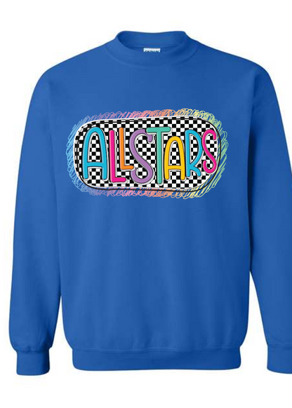 Doodle Checkered Allstars Sweatshirt