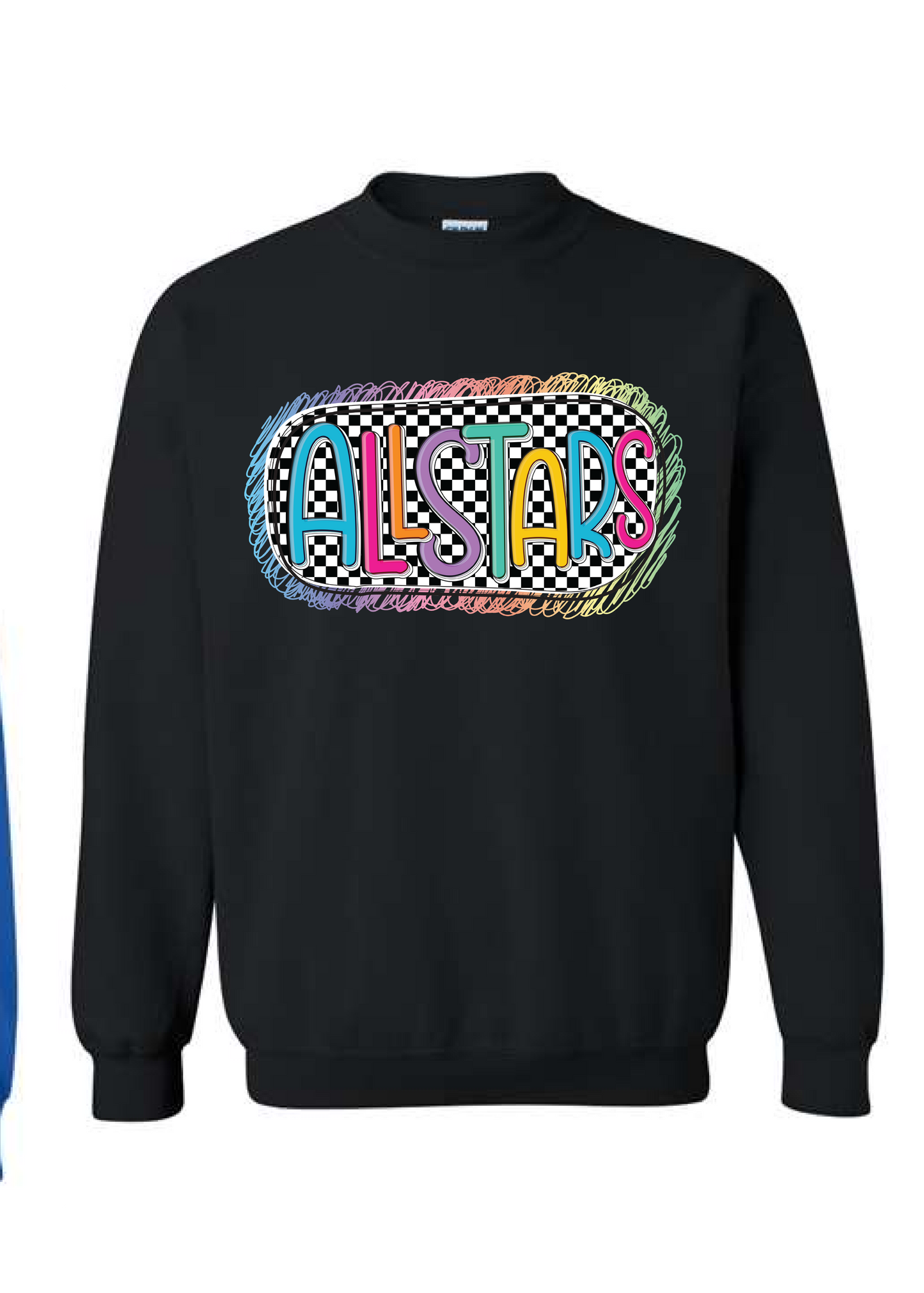 Doodle Checkered Allstars Sweatshirt