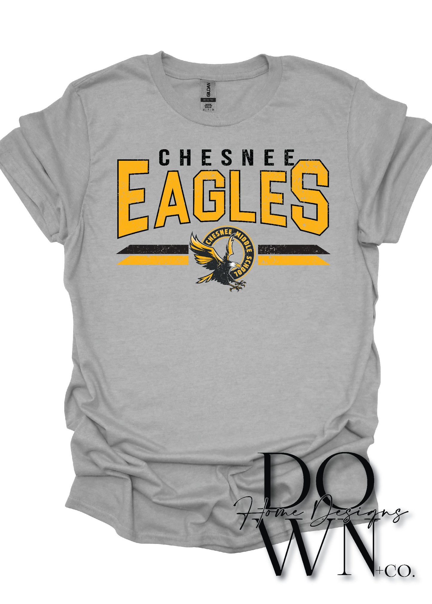 CMS Distressed Eagles Tee