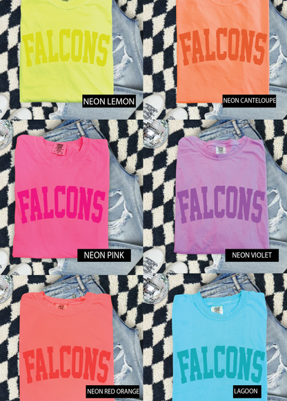 Mayo Falcons Neon Comfort Color Tee