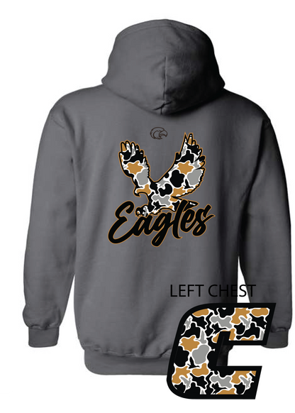 Flying Eagle BLACK AND GOLD Hoodie