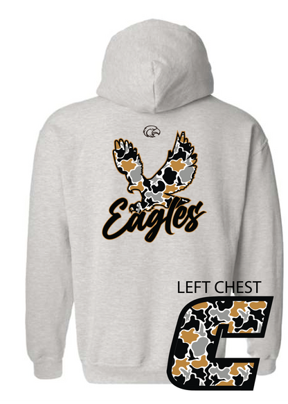 Flying Eagle BLACK AND GOLD Hoodie