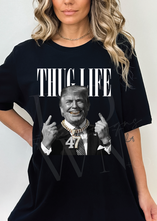 Thug Life + Diamond Grills Trump Tee