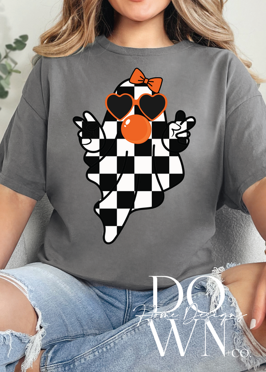 Checkered Ghost Tee