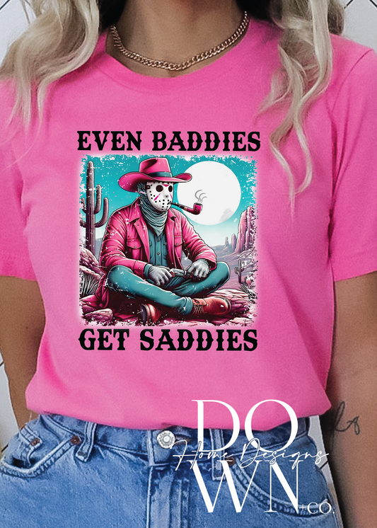 Baddies Get Saddies Halloween Tee