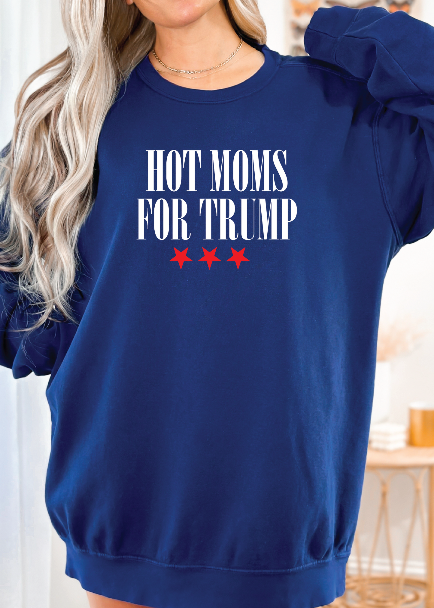 Hot Moms for Trump Crewneck