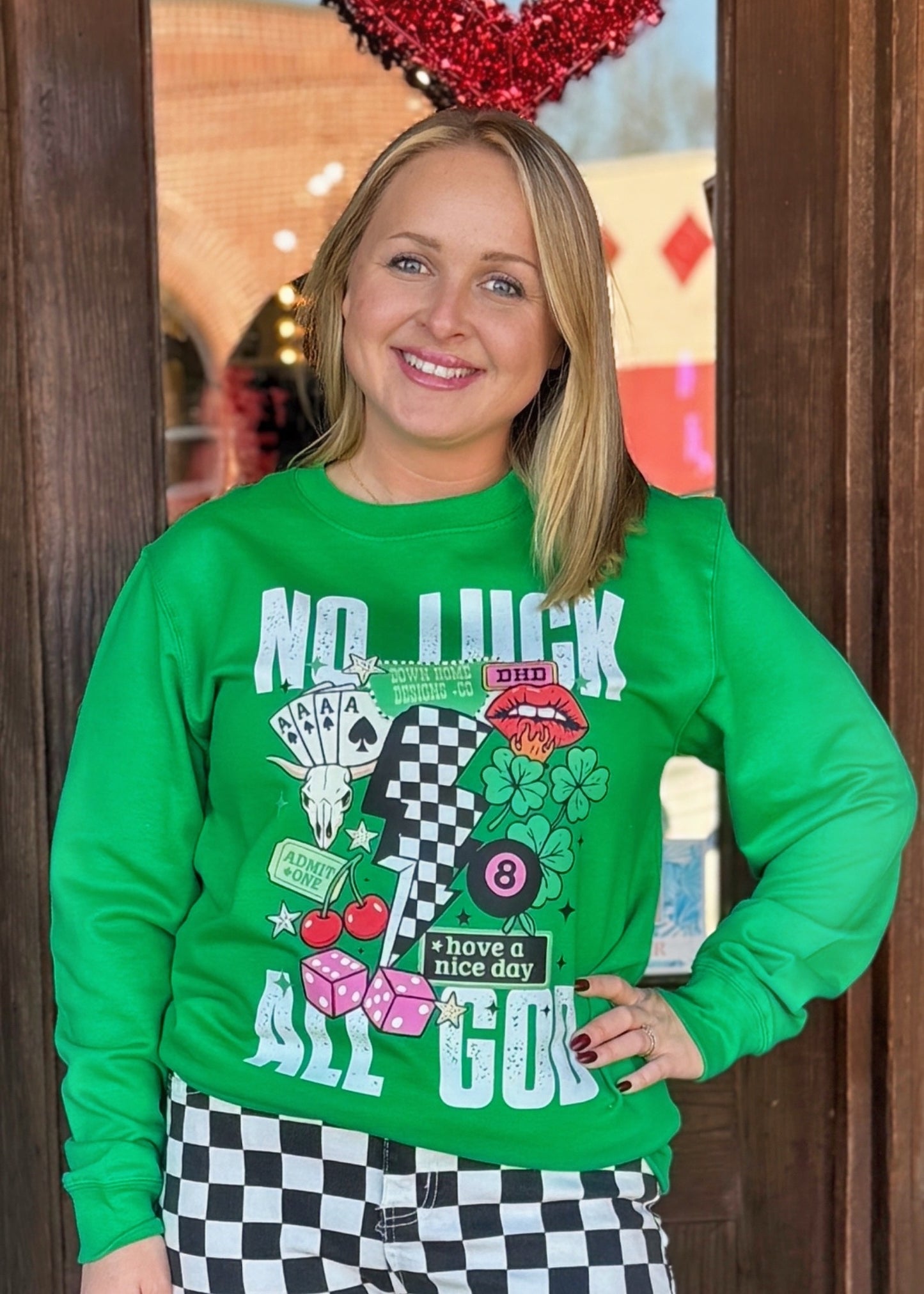 No Luck Just God Sweatshirt