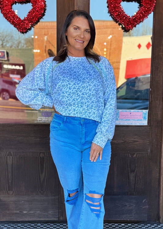 Comfort Crush Cropped Crew