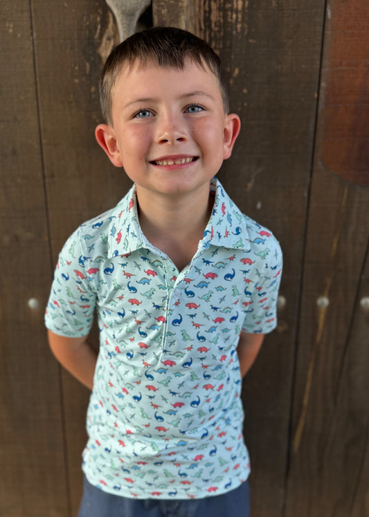 Boy's The Dinos Polo
