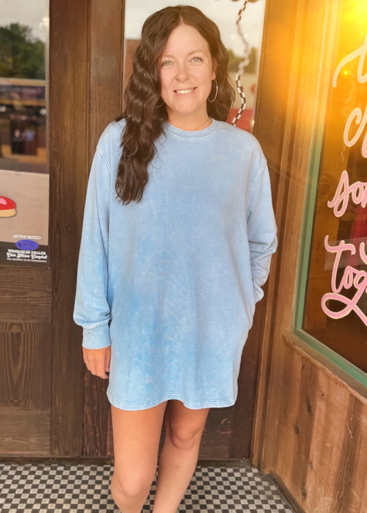 Long Sleeve Oversized Mini Dress