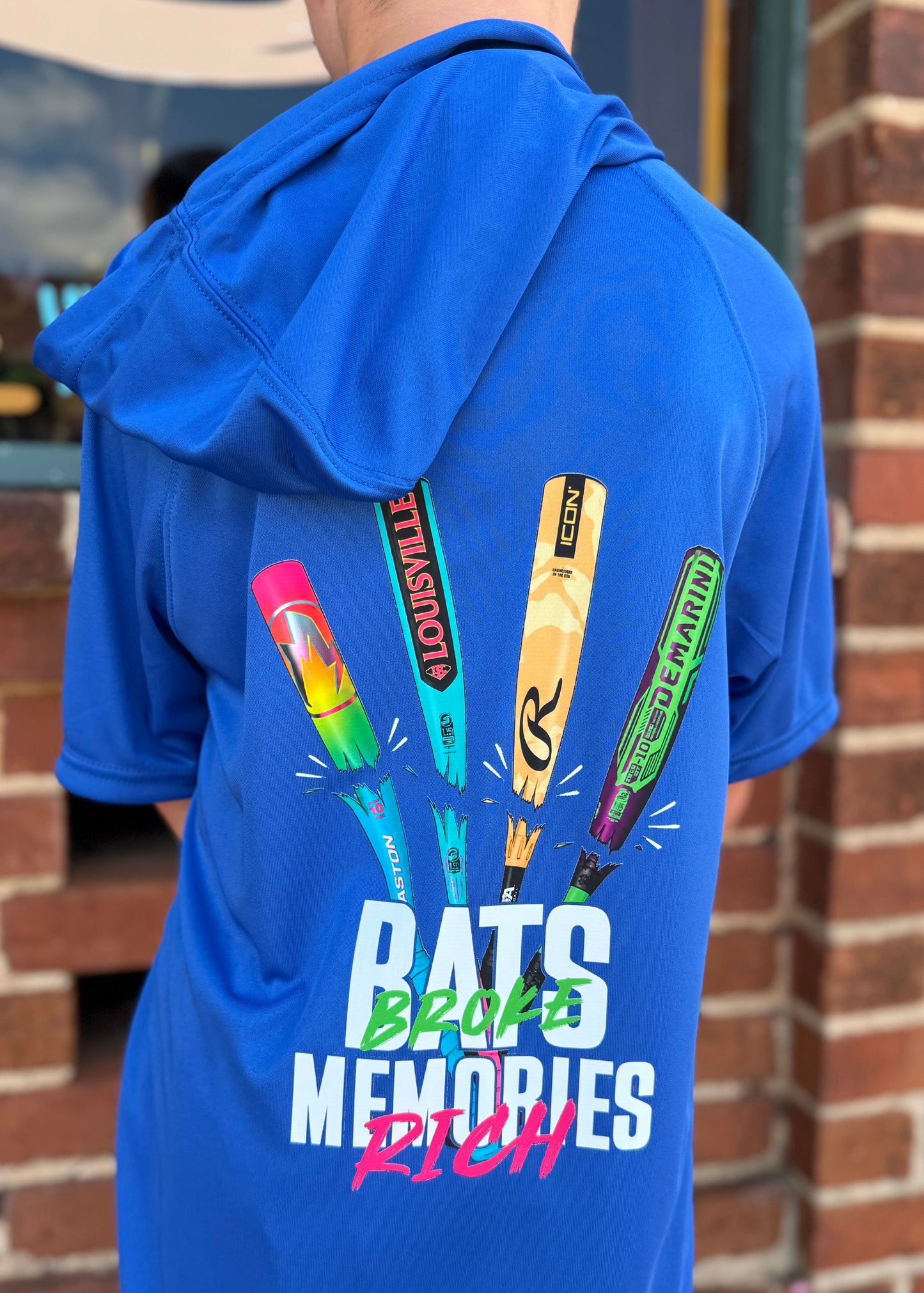 Broke Bats Hooded Tee