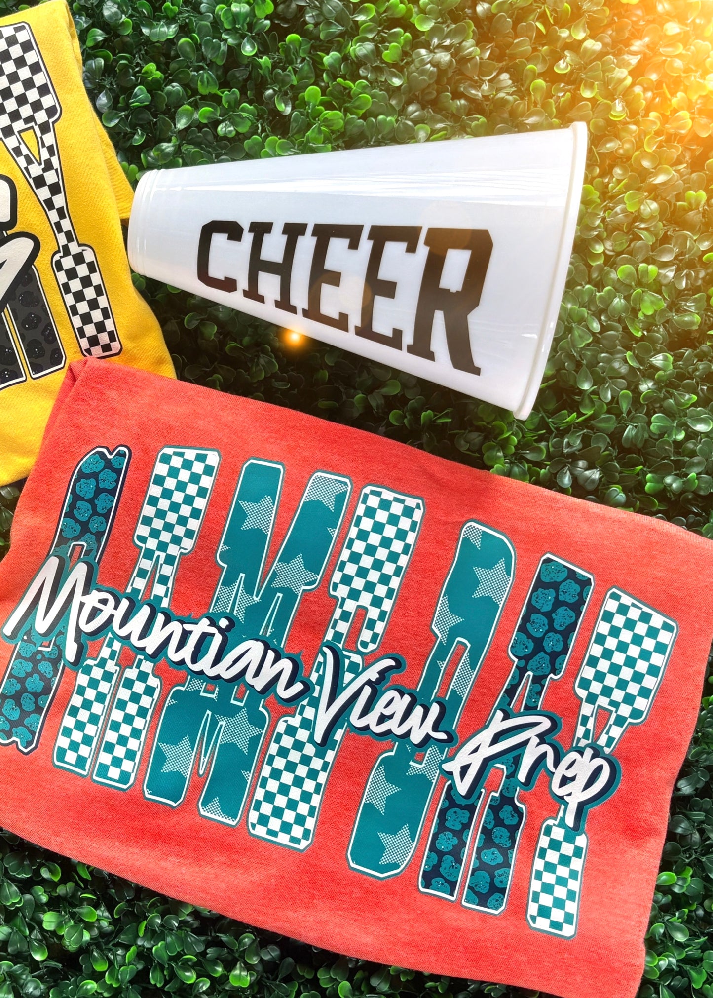 Game Day Checkered Block Graphic Tee