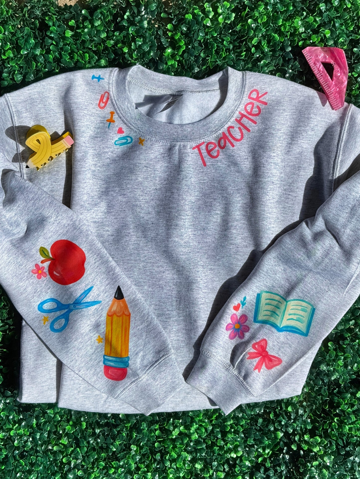 Teacher Doodle Elements Sweatshirt