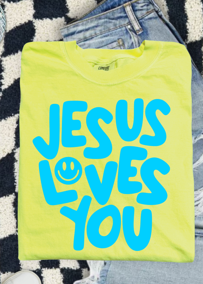 JESUS LOVES YOU COMFORT COLOR TEE