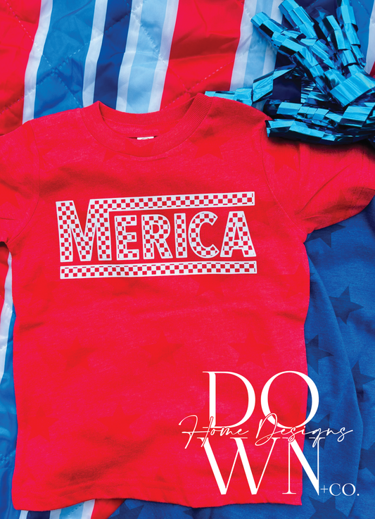 'Merica Checkered Tee