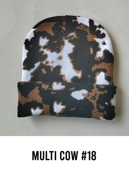 Custom Animal Print Patch Beanie