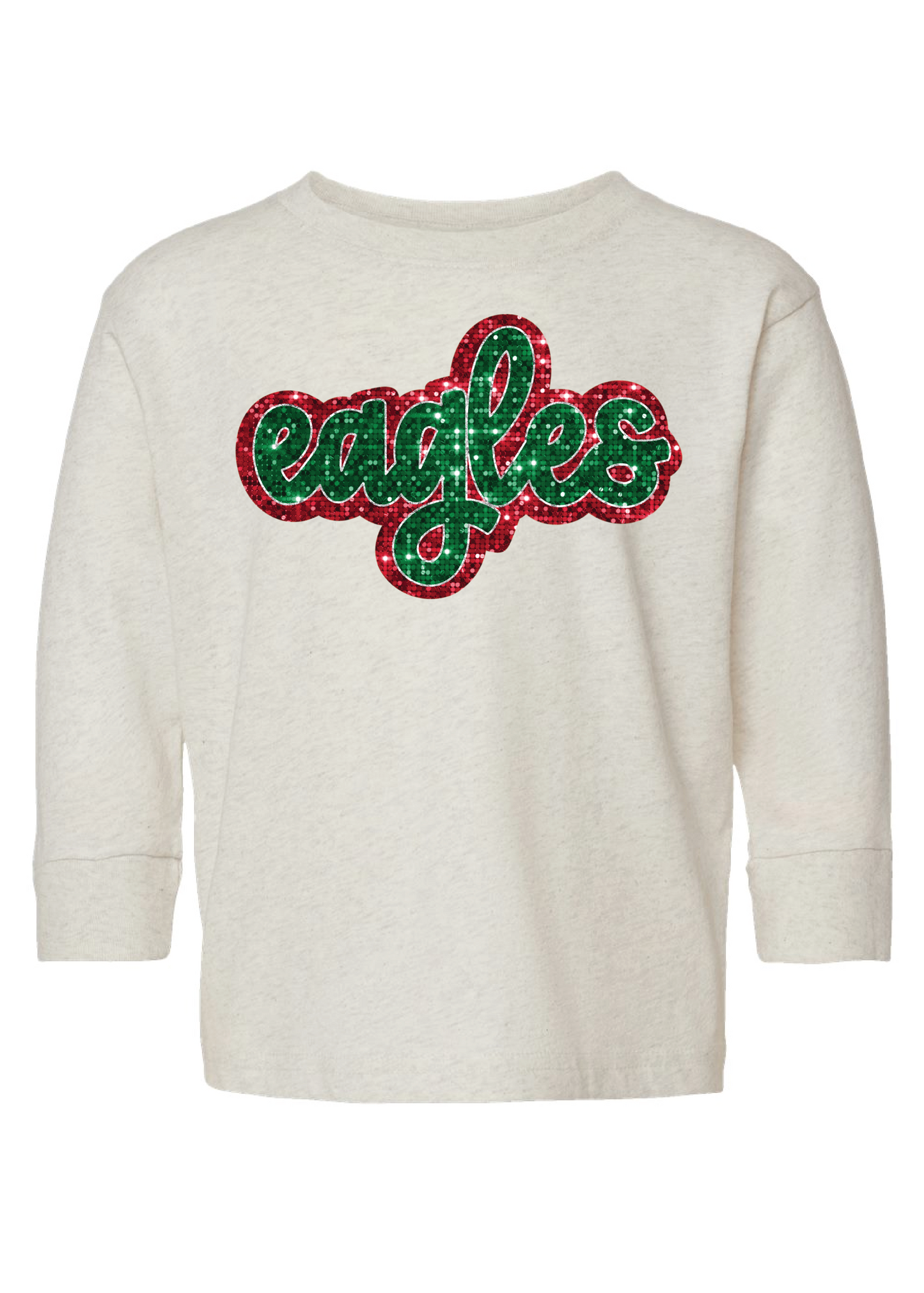 Eagles Christmas Faux Glitter Long Sleeves