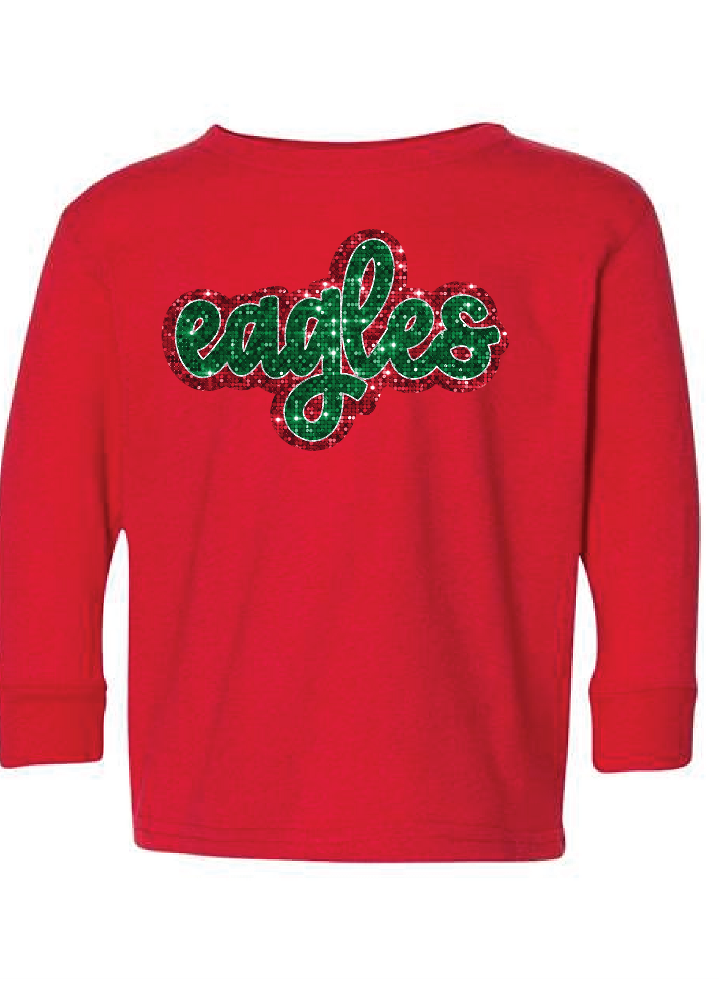 Eagles Christmas Faux Glitter Long Sleeves