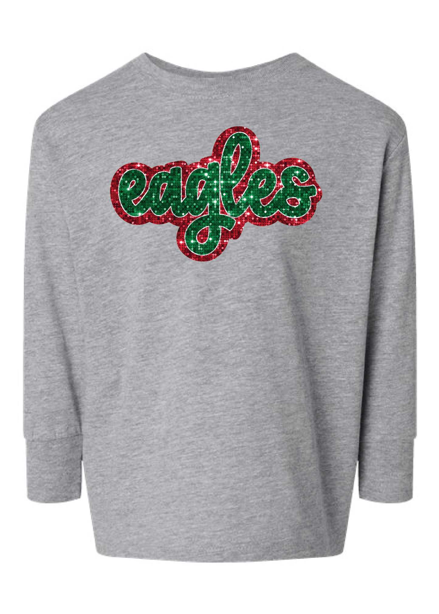 Eagles Christmas Faux Glitter Long Sleeves