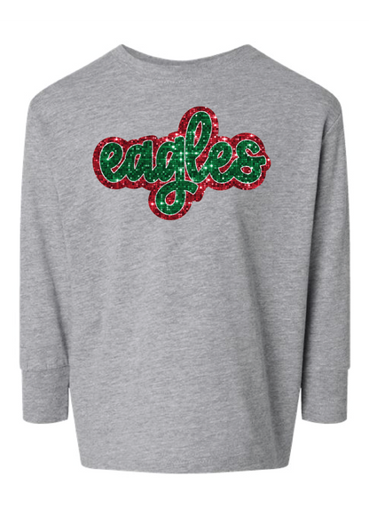 Eagles Christmas Faux Glitter Long Sleeves