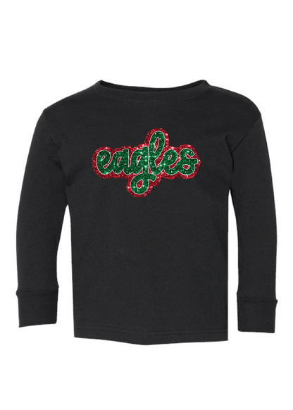 Eagles Christmas Faux Glitter Long Sleeves