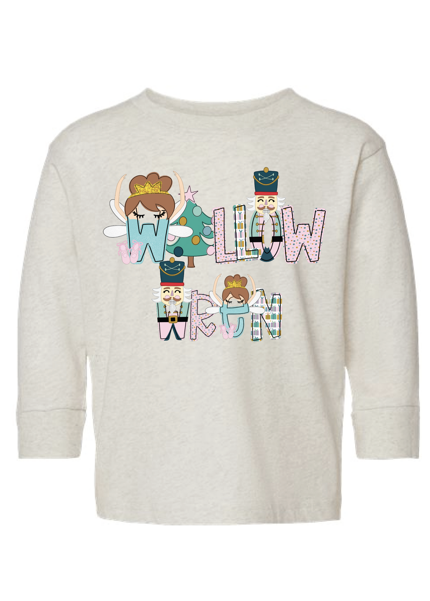 Nutcracker Name Doodle Long Sleeve tee