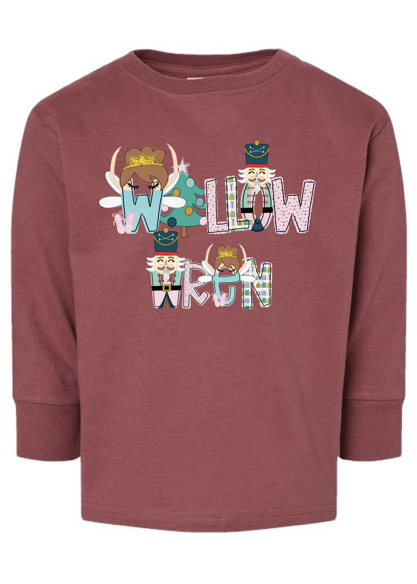 Nutcracker Name Doodle Long Sleeve tee