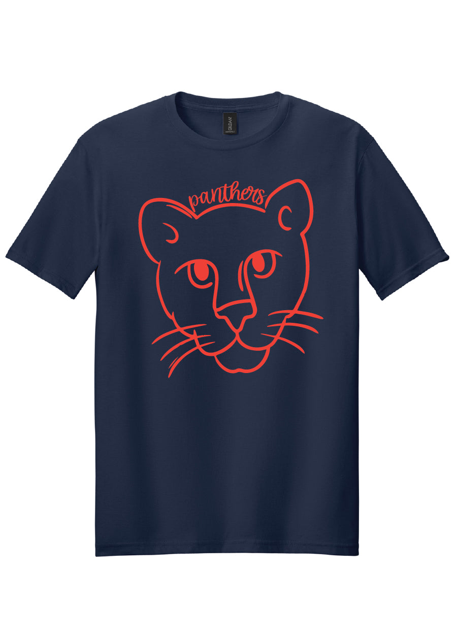 Panthers Doodle Mascot Tee