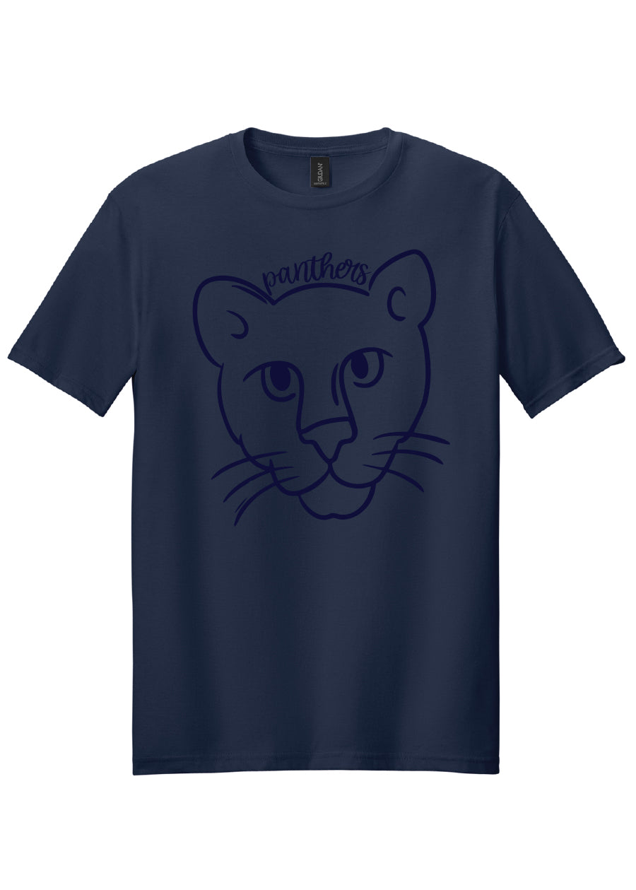 Panthers Doodle Mascot Tee