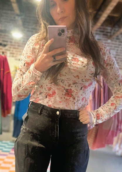 Floral Feels Mesh Top