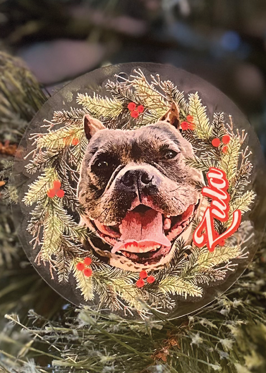 Custom Round Pet Ornament