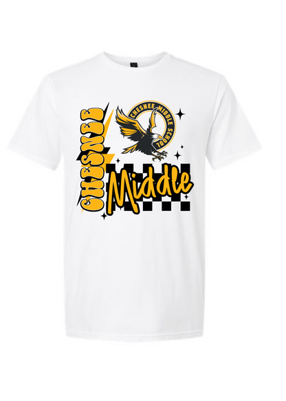 CMS CHECKERED RETRO GRAPHIC TEE